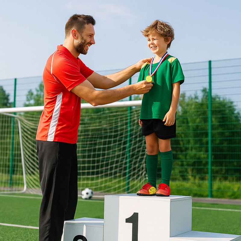 Shindel 24PCS Gold Medals, Winner Award Medals Plastic with Neck Ribbon Kindergarten Graduation Medal for Kids Field Day Awards for Sports - Image 5